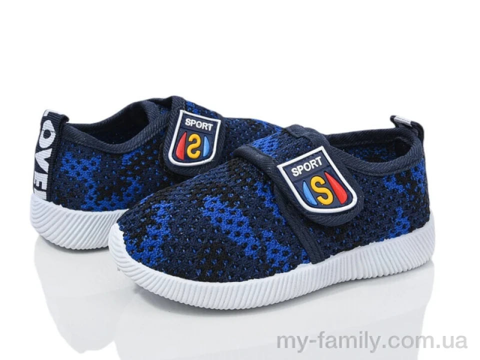Кросівки текстиль синій діти хлопчик, Кросівки оптом