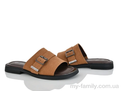 Шльопанці штучна замша коричневий жінки -, Жіночі шльопанці оптом