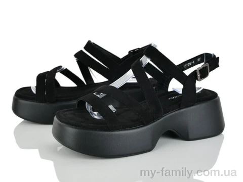 Босоніжки штучна замша чорний жінки -, Жіночі босоніжки оптом