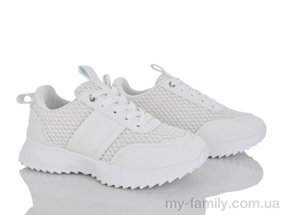 Кросівки штучна шкіра-текстиль білий жінки -, Жіночі кросівки оптом