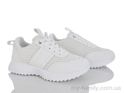 Кросівки штучна шкіра-текстиль білий жінки -, Жіночі кросівки оптом