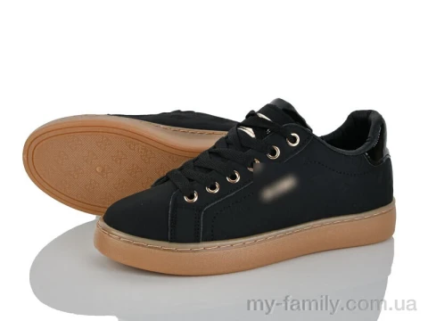 Кросівки штучна шкіра чорний жінки -, Жіночі кросівки оптом