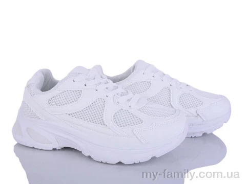 Кросівки штучна шкіра-текстиль білий жінки -, Жіночі кросівки оптом