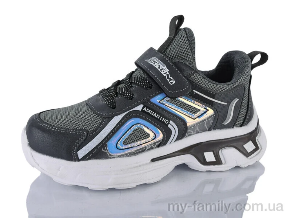 Кросівки штучна шкіра-текстиль сірий діти унісекс, Дитячі кросівки оптом